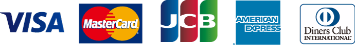 VISA MasterCard JCB American Express Diners Club International